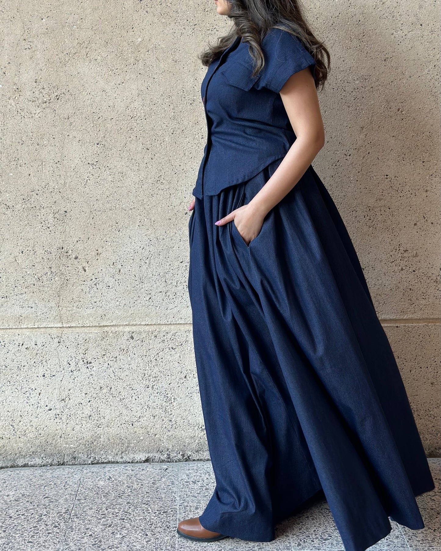 Jeans Flora Suit بدلة جينز فلورا