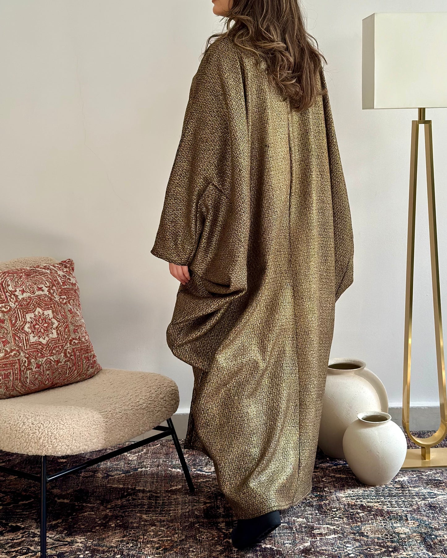 Golden Metallic Bisht