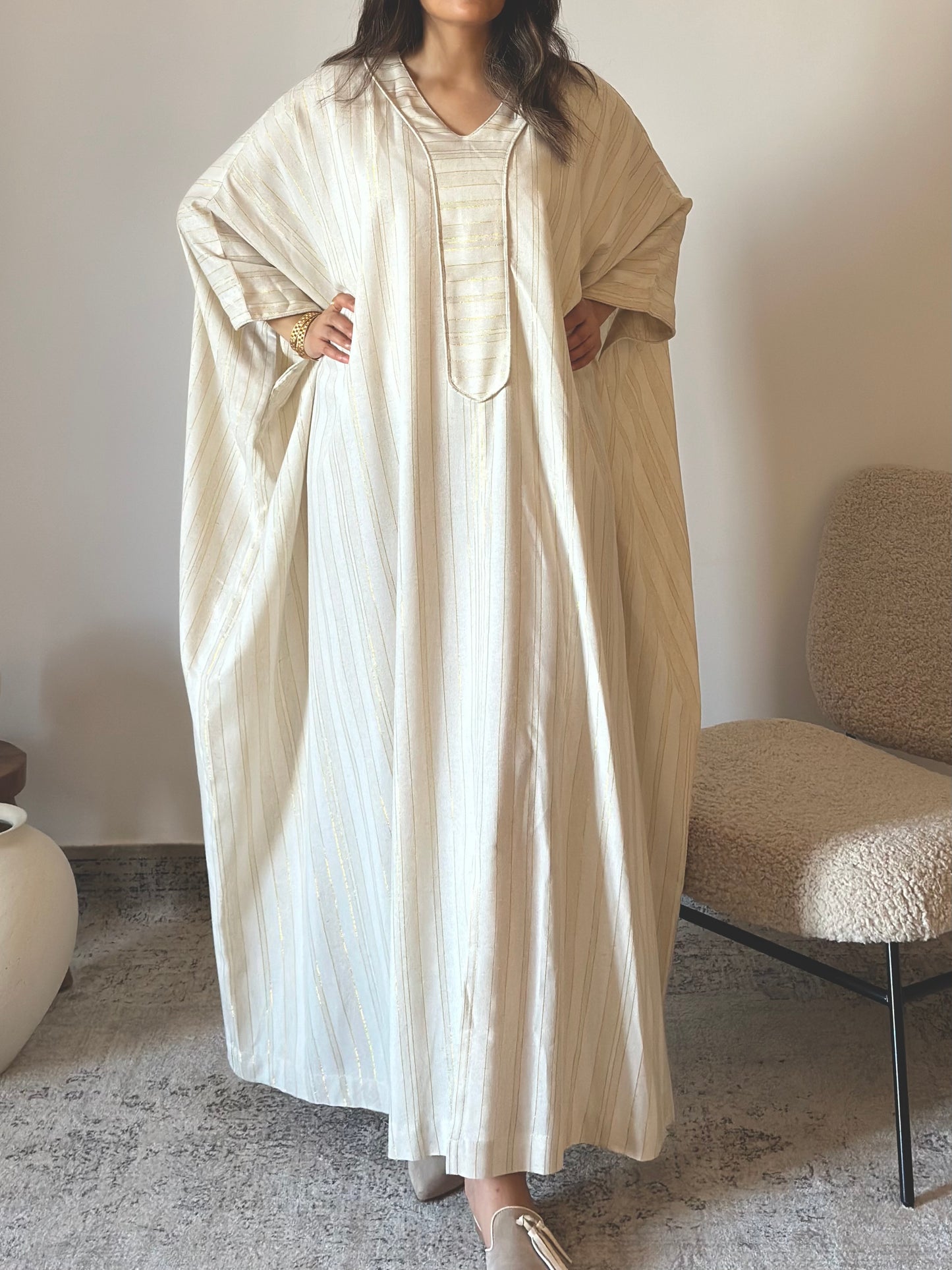 Biege Leena قفطان لينا بيج