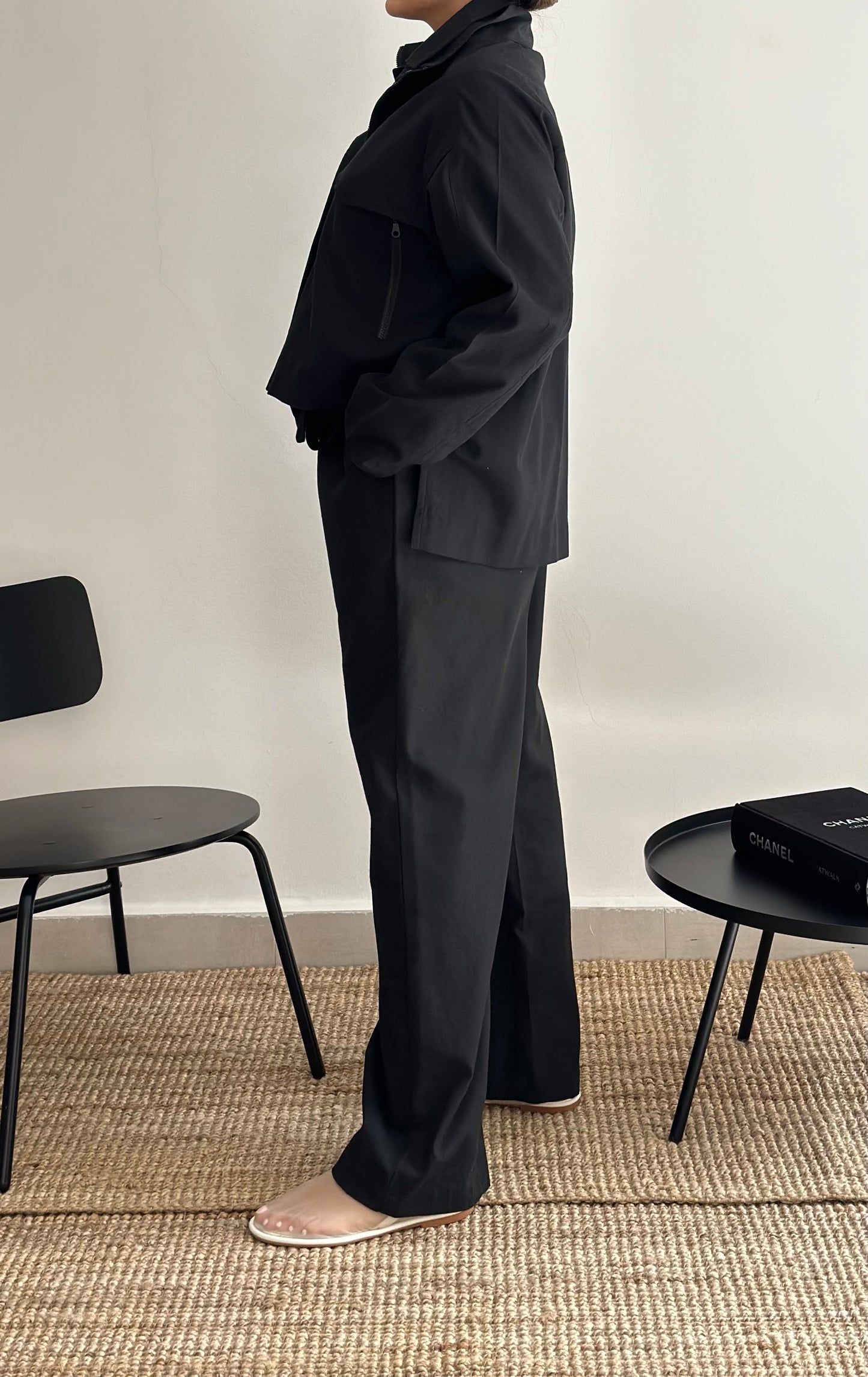 Black jumpsuit set