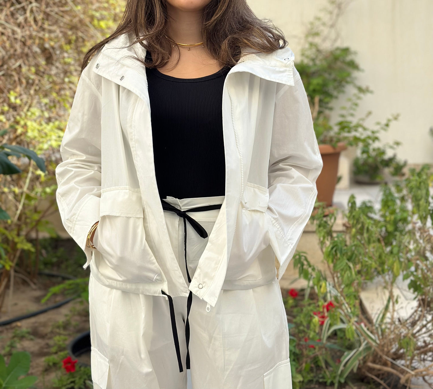 Off-White Cotton Set طقم كارقو اوف-وايت