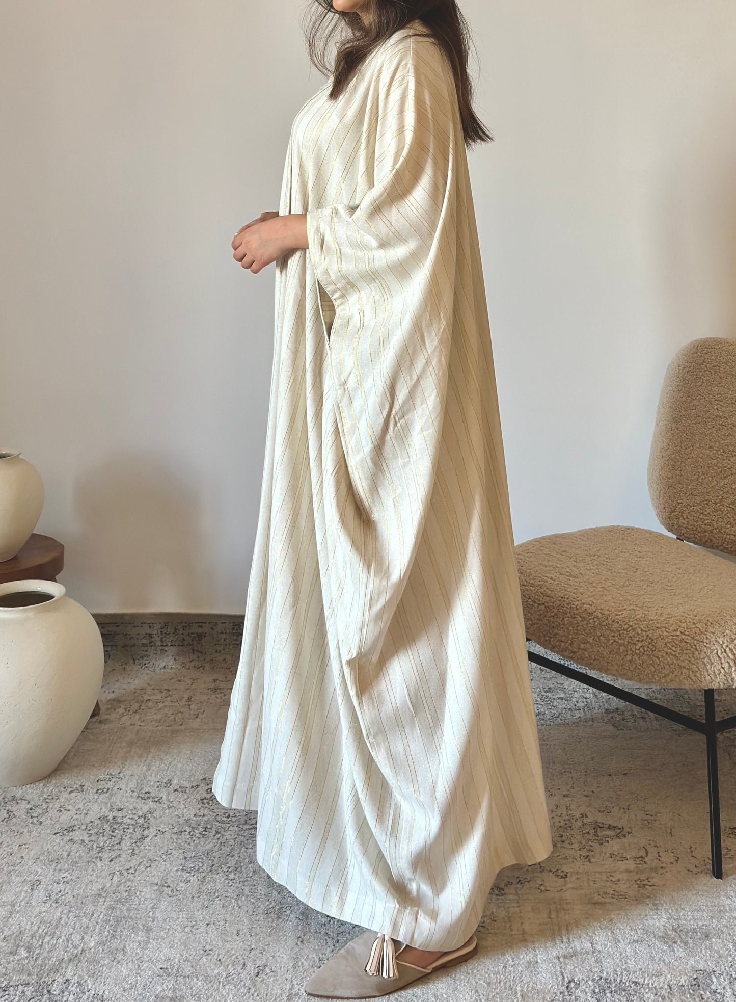 Biege Leena قفطان لينا بيج