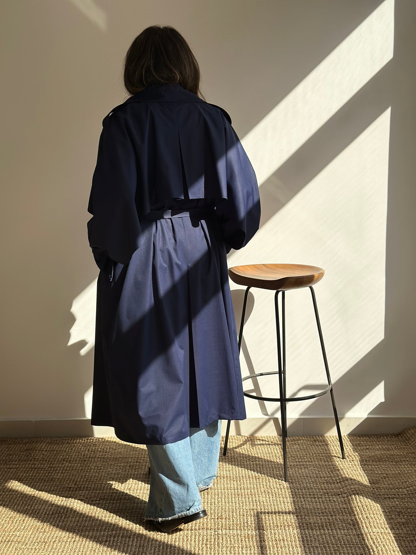 Navy summer trench