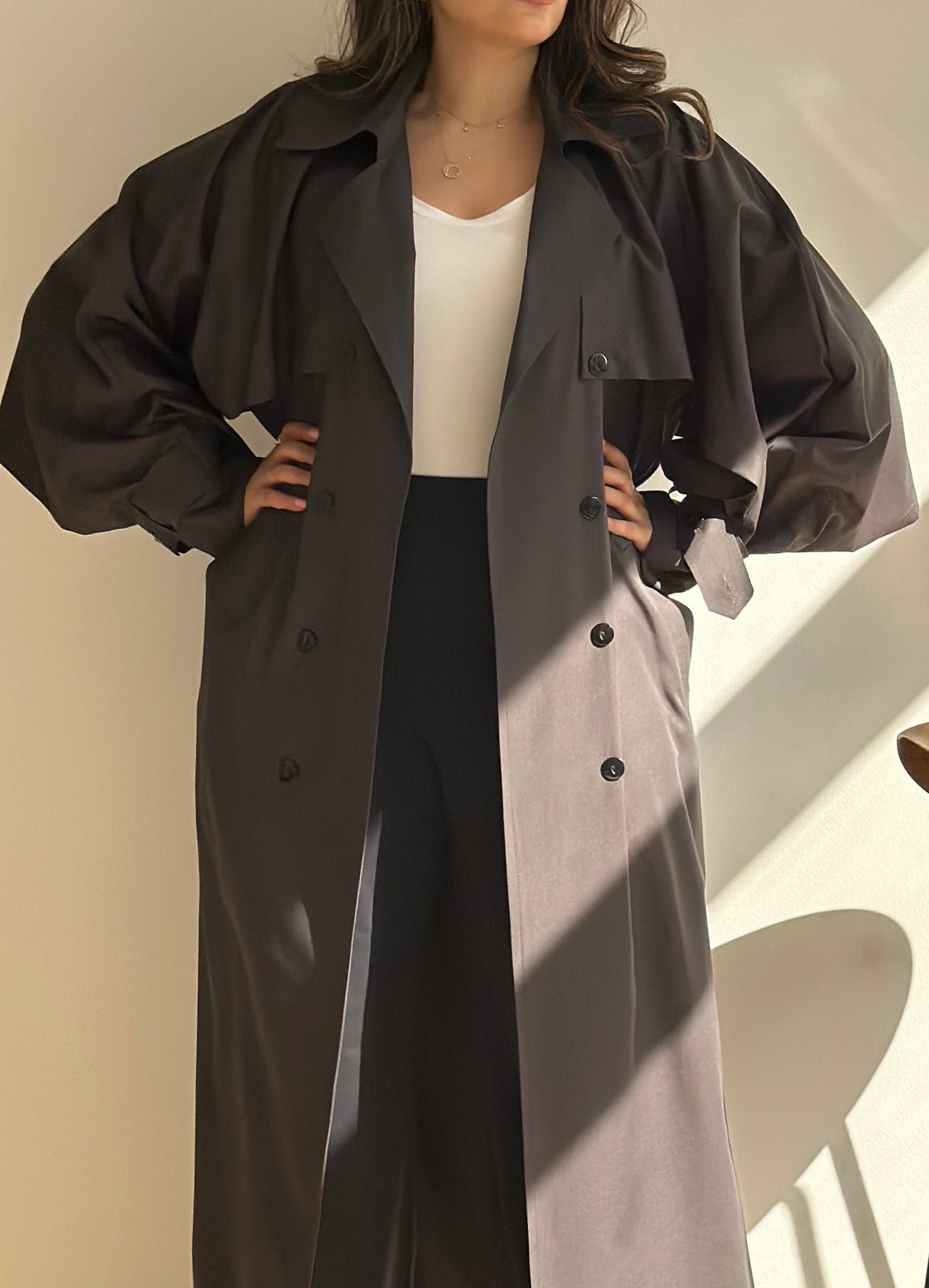 Greece Grey Trench | ترينش غريس رمادي