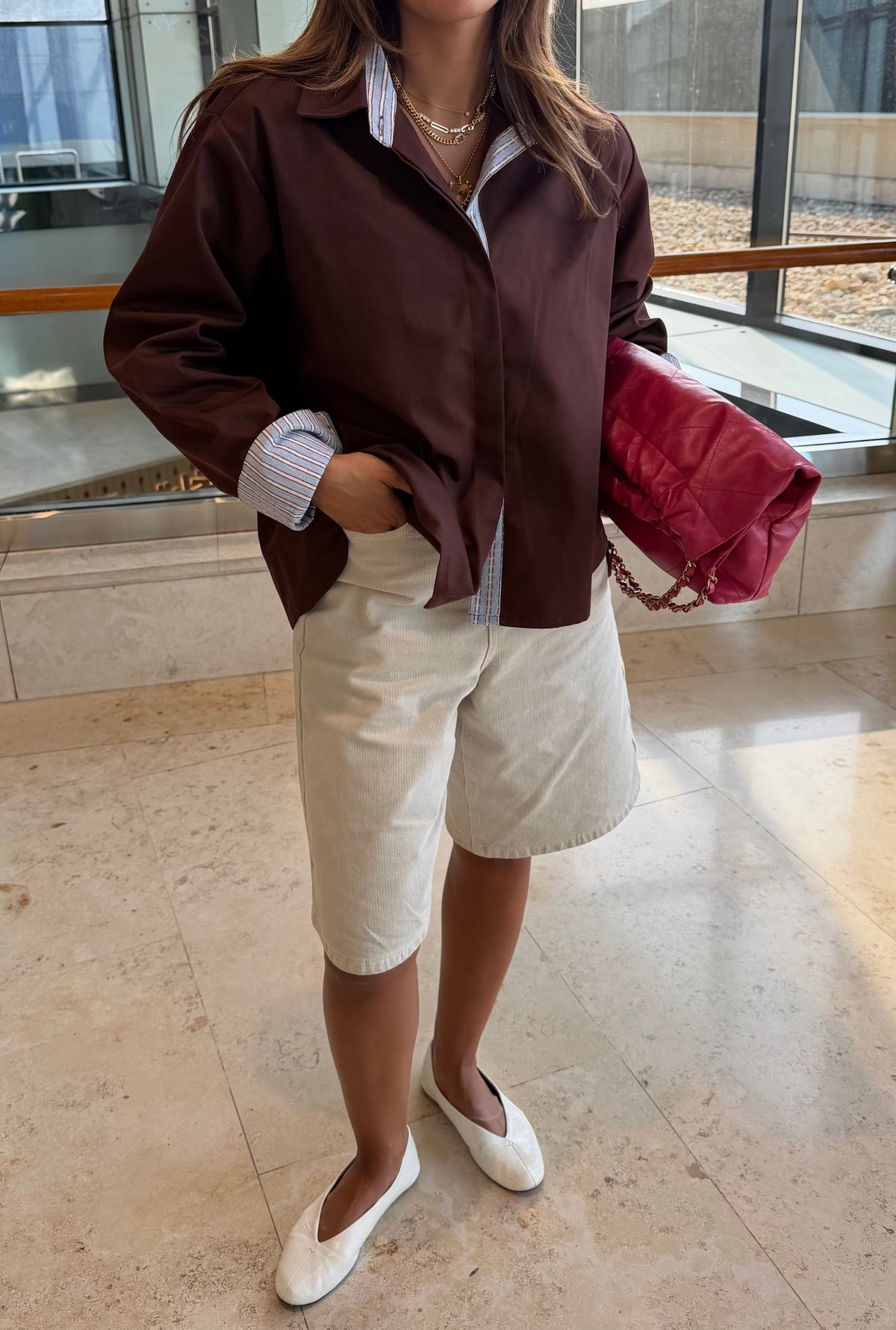 Flared-back Shirt | قميص فلير
