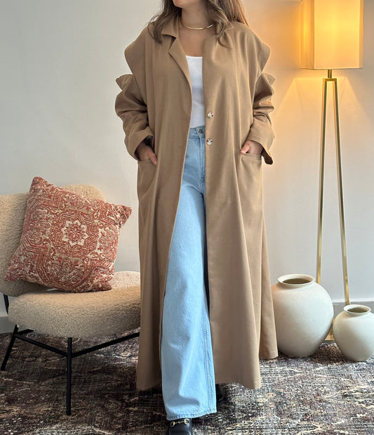 Shoulder Cut Trench Coat