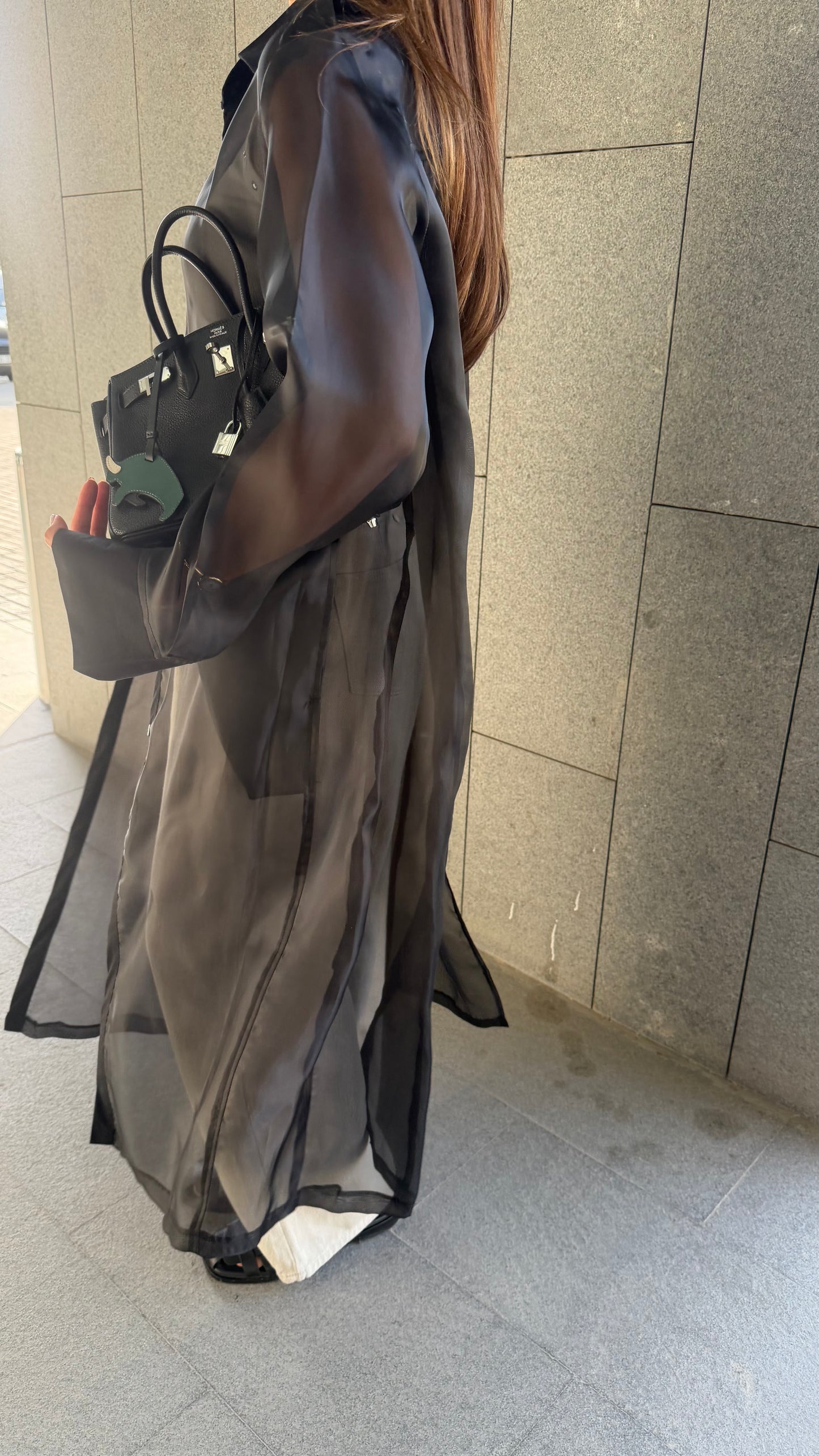 Black Sheer Trench | تربنش اورقنزا اسود