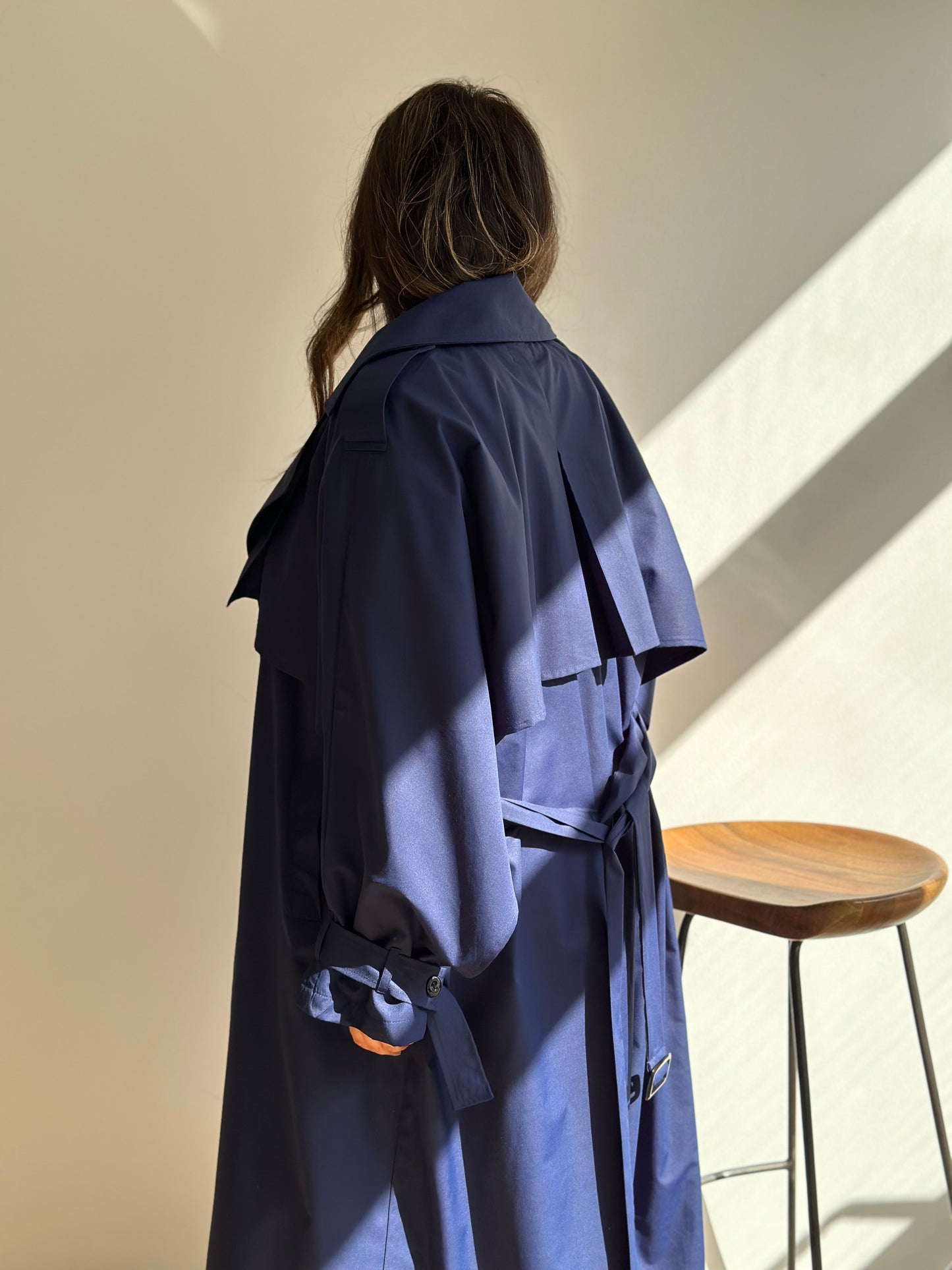Navy summer trench