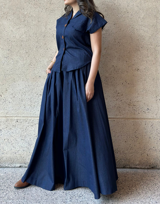 Jeans Flora Suit بدلة جينز فلورا