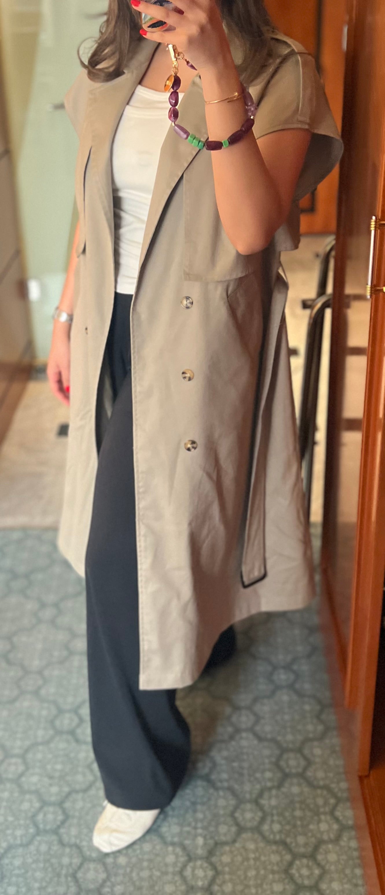 Khaki Travel Trench | ترينش جبانيز
