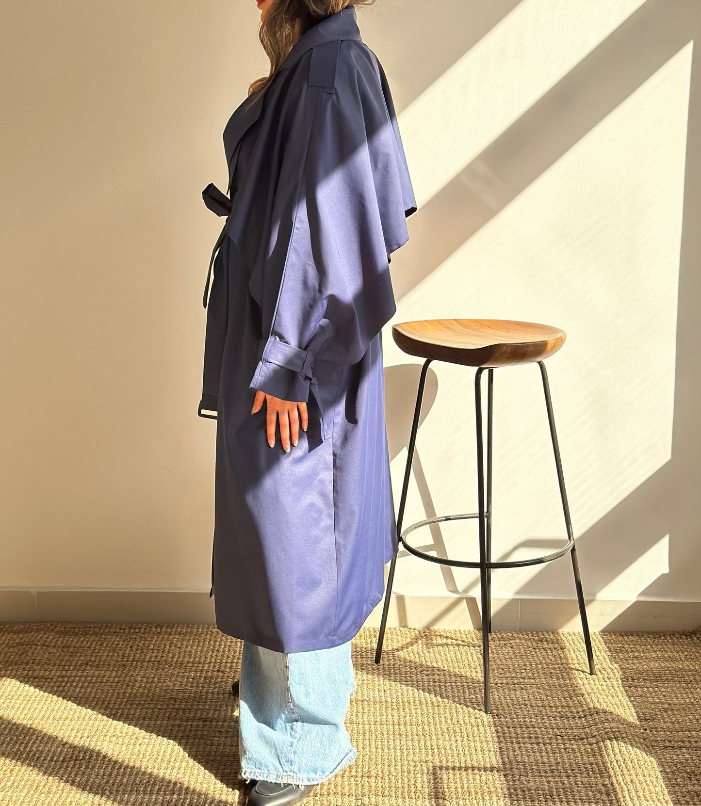 Navy summer trench