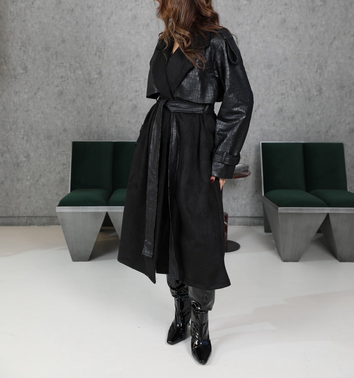 Croco Trench ترينش جلد كروكر