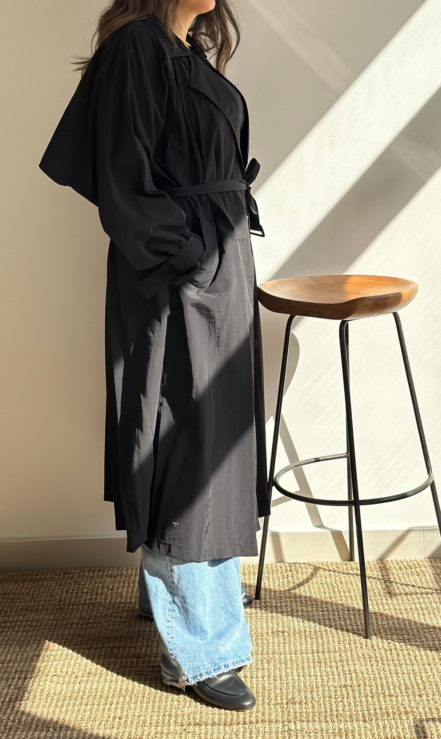 Black Summer Trench| ترينش صيفي اسود