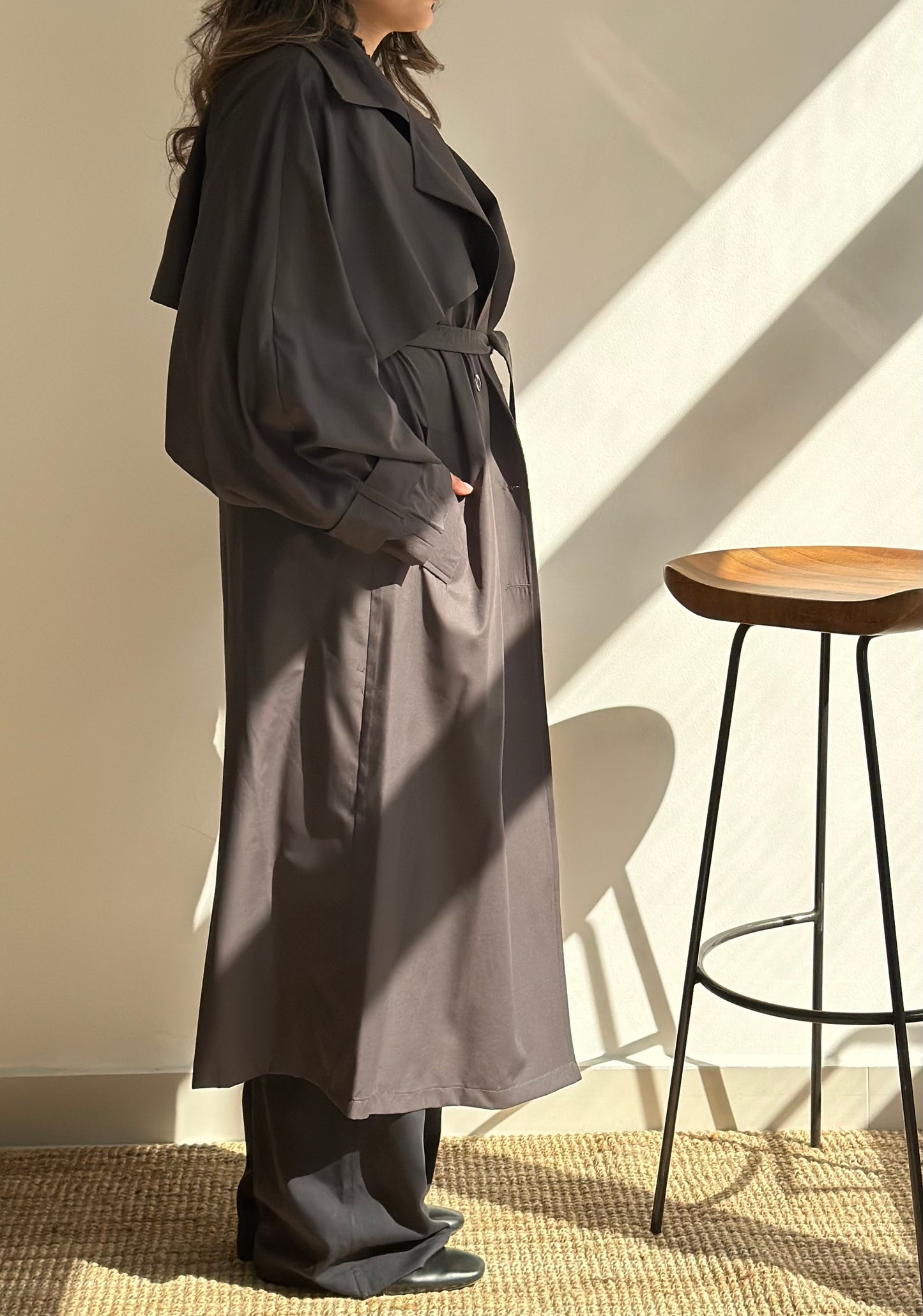 Greece Grey Trench | ترينش غريس رمادي