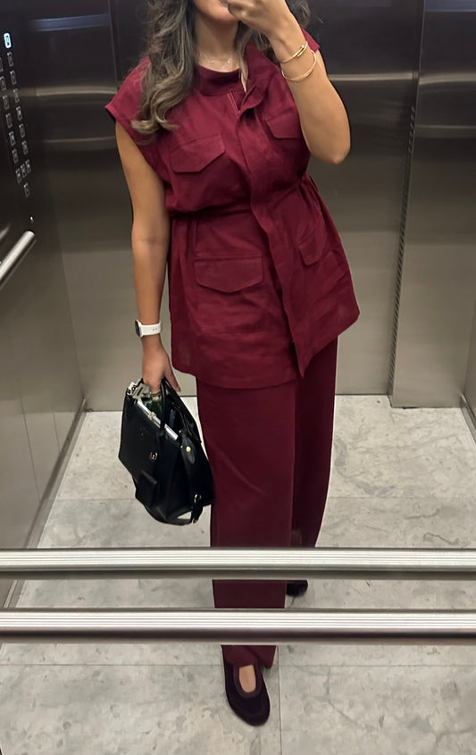 Linen Safari Set | طقم سفاري لينن