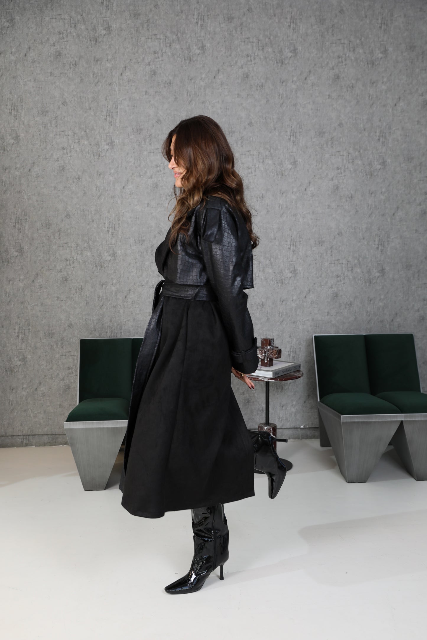 Croco Trench ترينش جلد كروكر