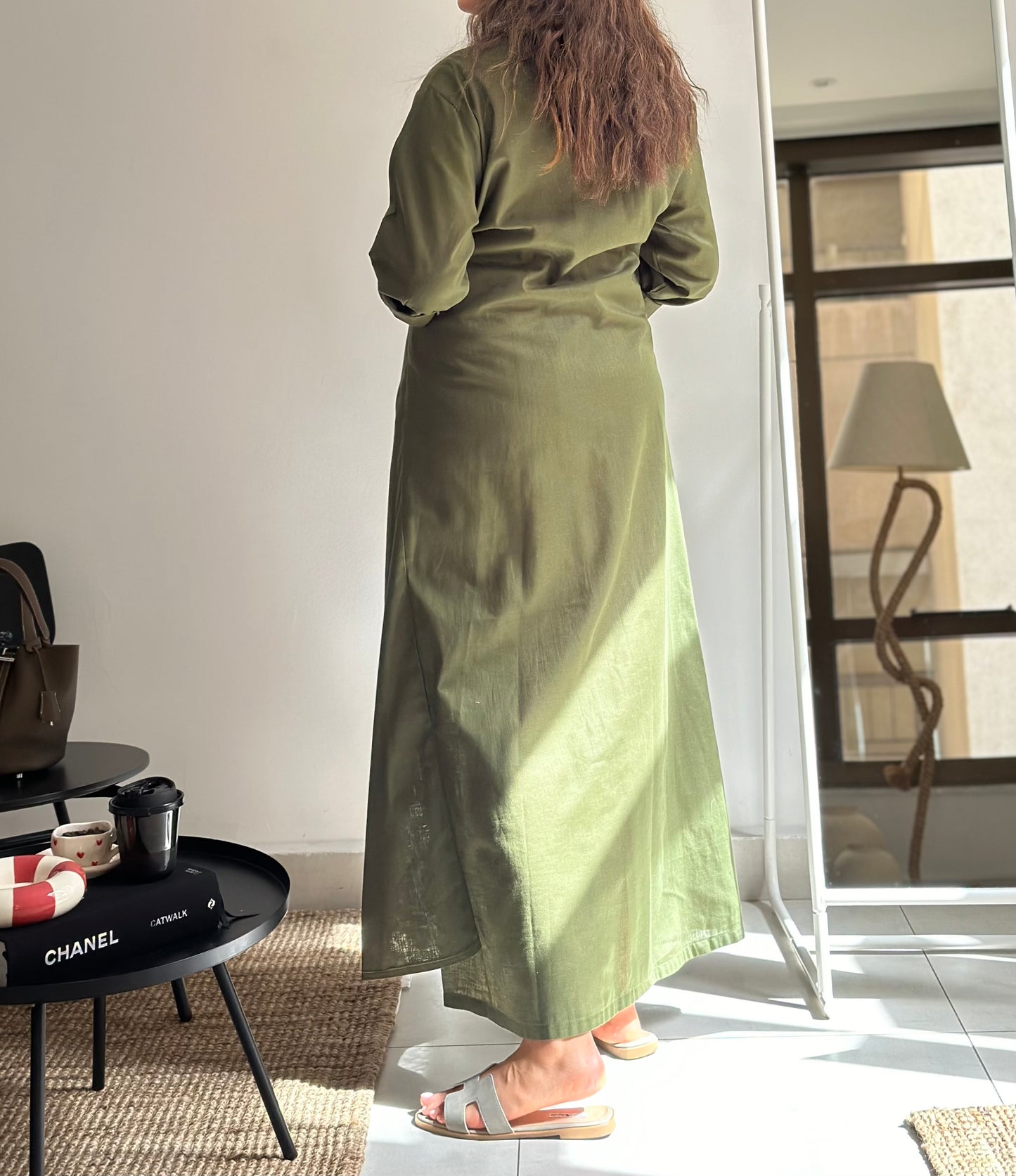 Sage Wrap Dress