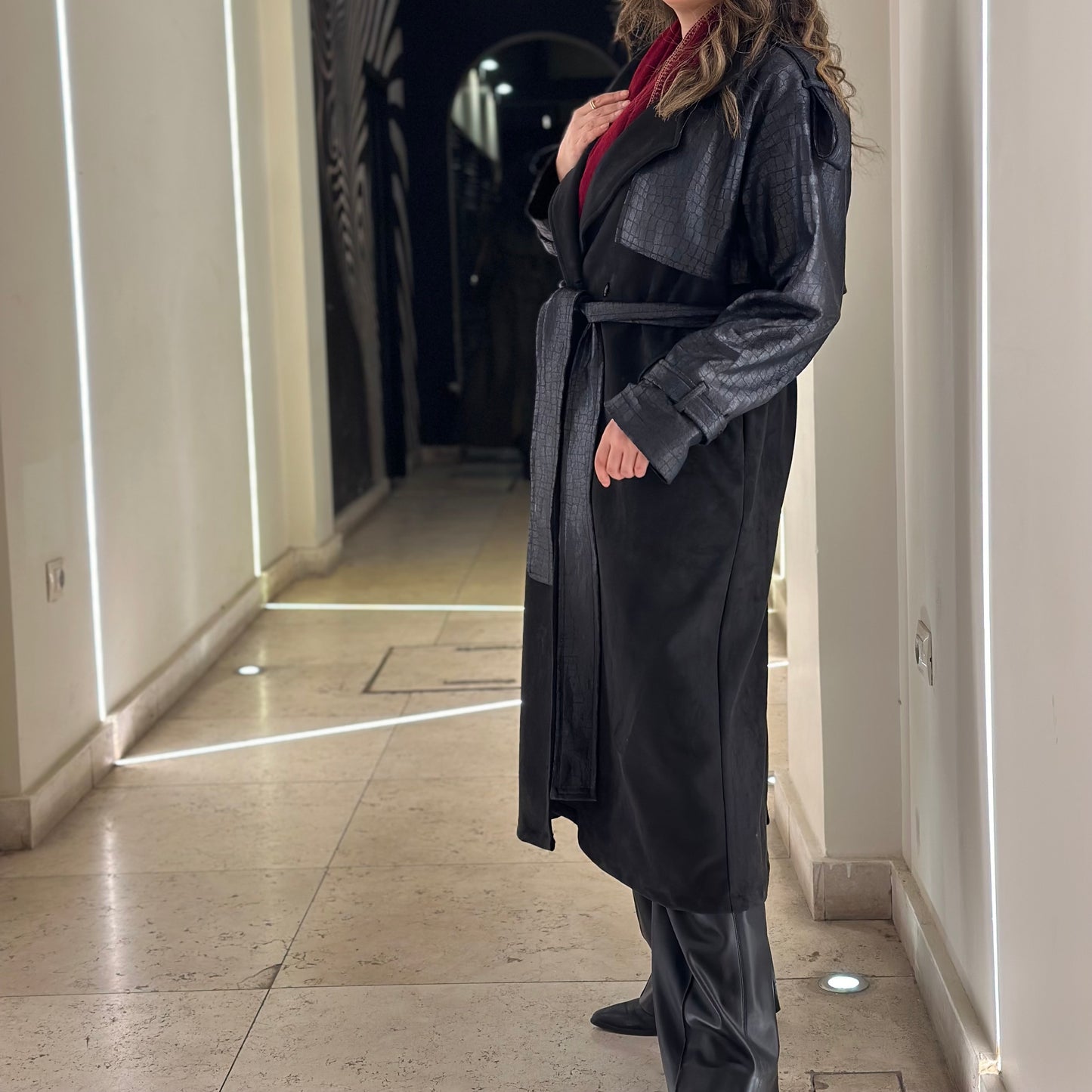 Croco Trench ترينش جلد كروكر