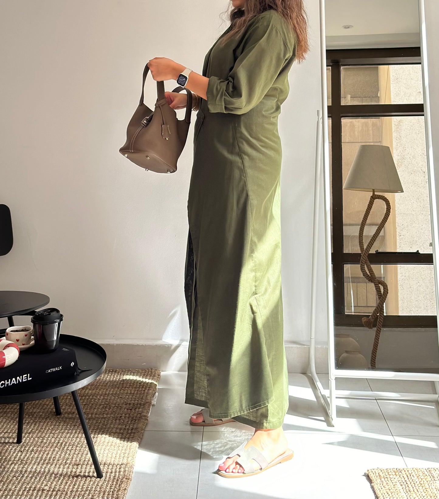 Sage Wrap Dress