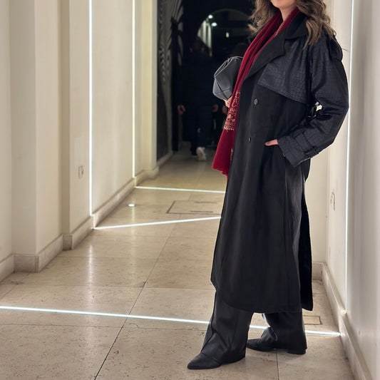 Croco Trench ترينش جلد كروكر