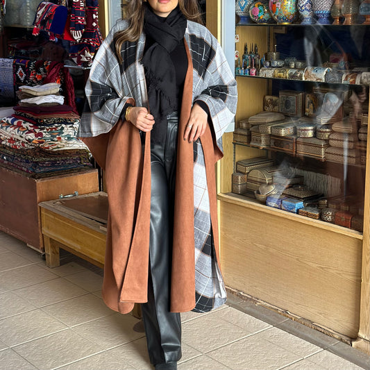 Suede Double Face Bisht بشت دبل فيس شاموا