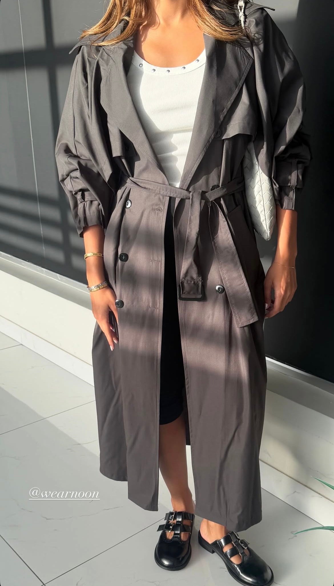 Greece Grey Trench | ترينش غريس رمادي