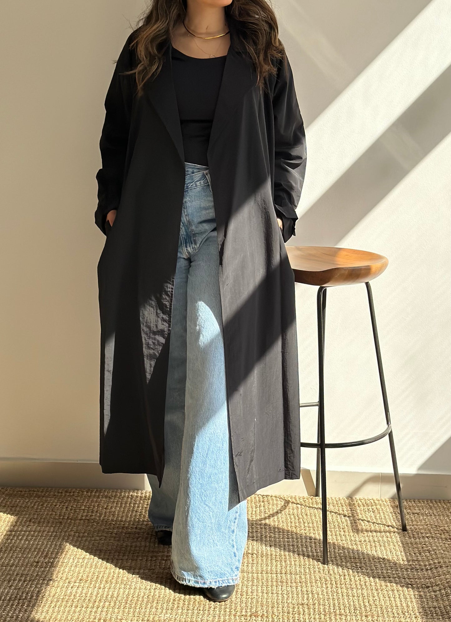 Black Summer Trench| ترينش صيفي اسود