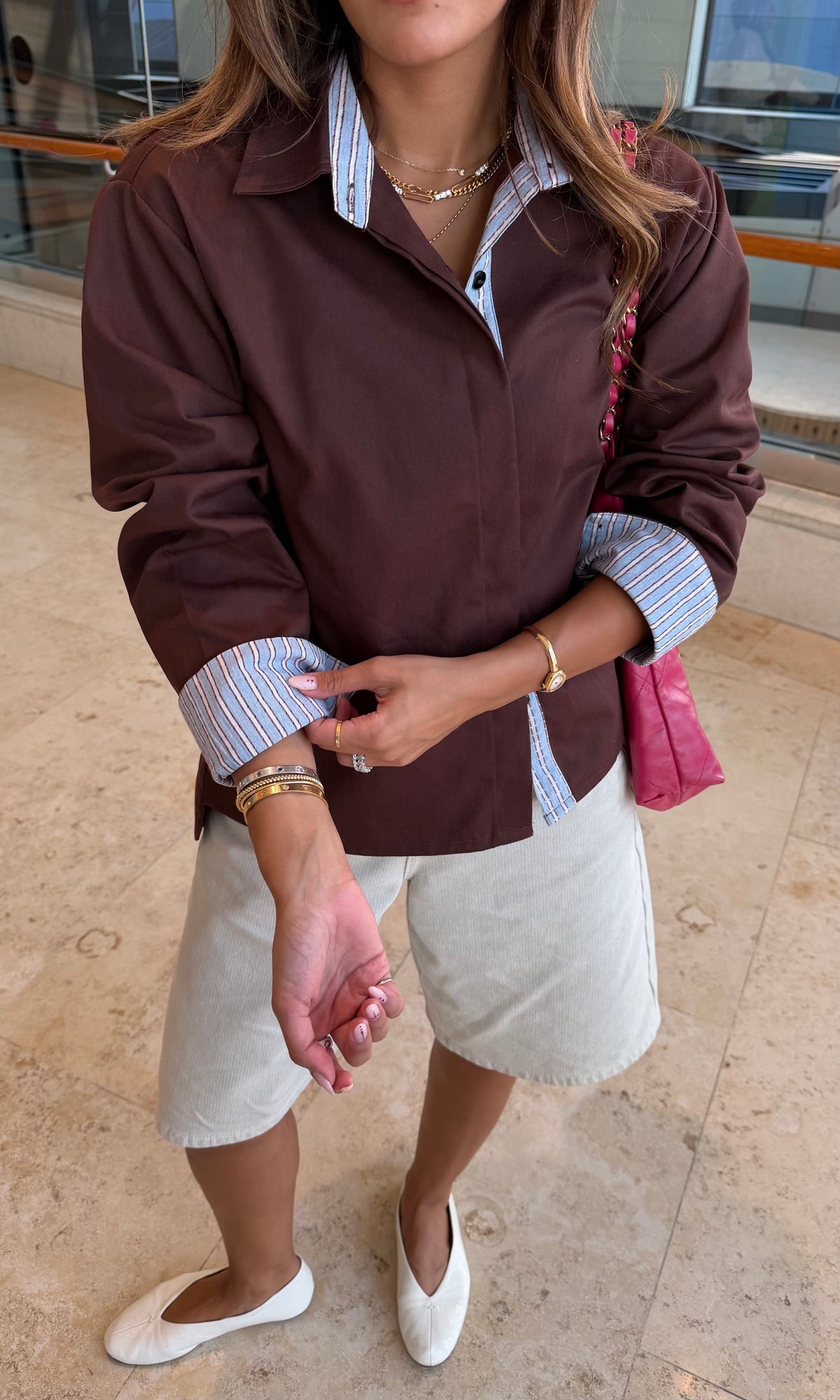 Flared-back Shirt | قميص فلير