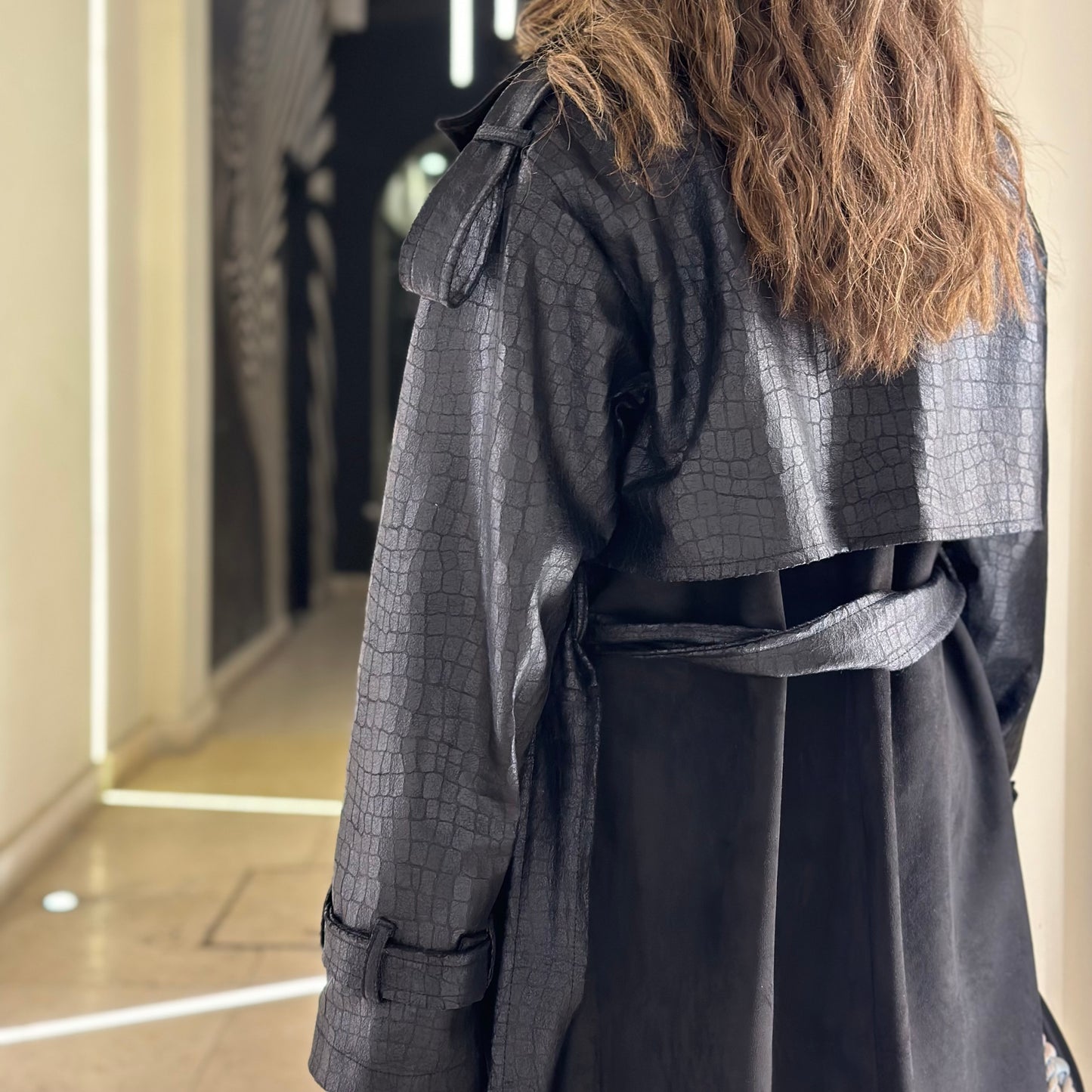 Croco Trench ترينش جلد كروكر