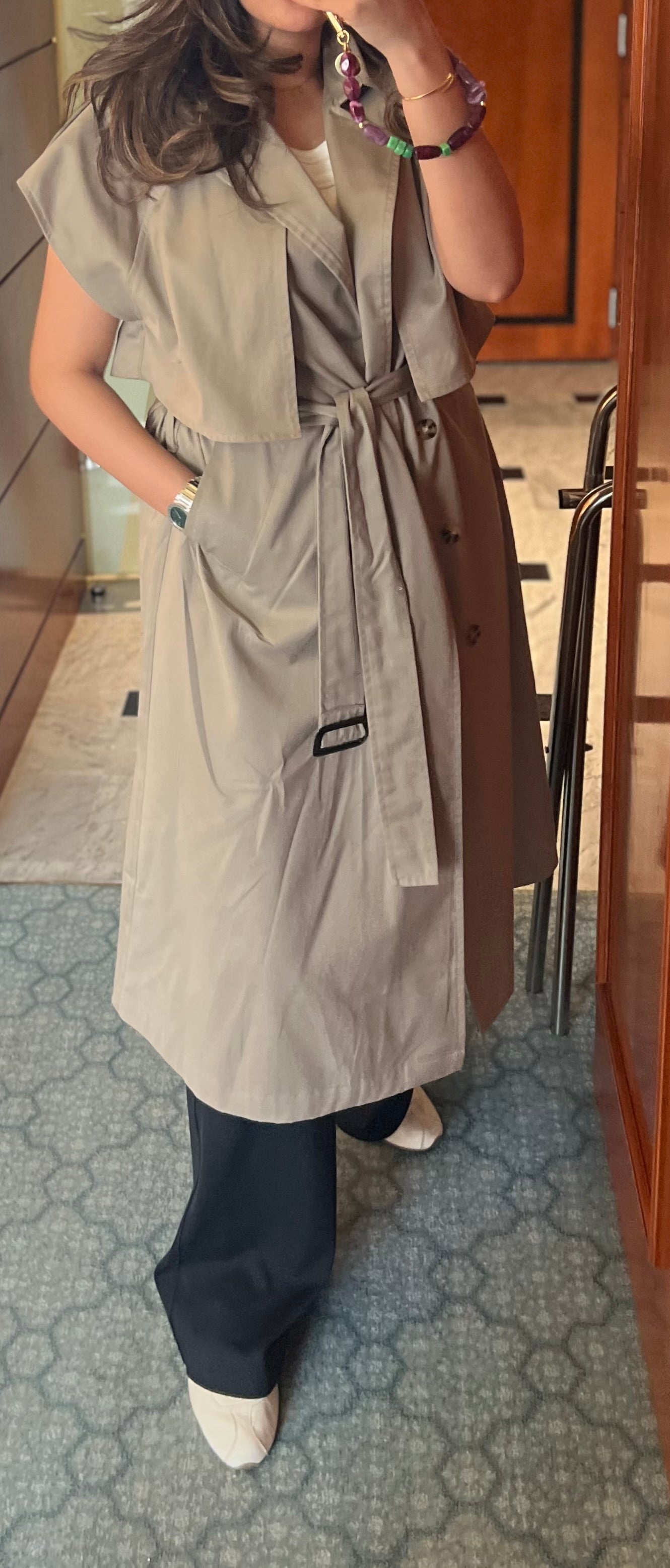 Khaki Travel Trench | ترينش جبانيز