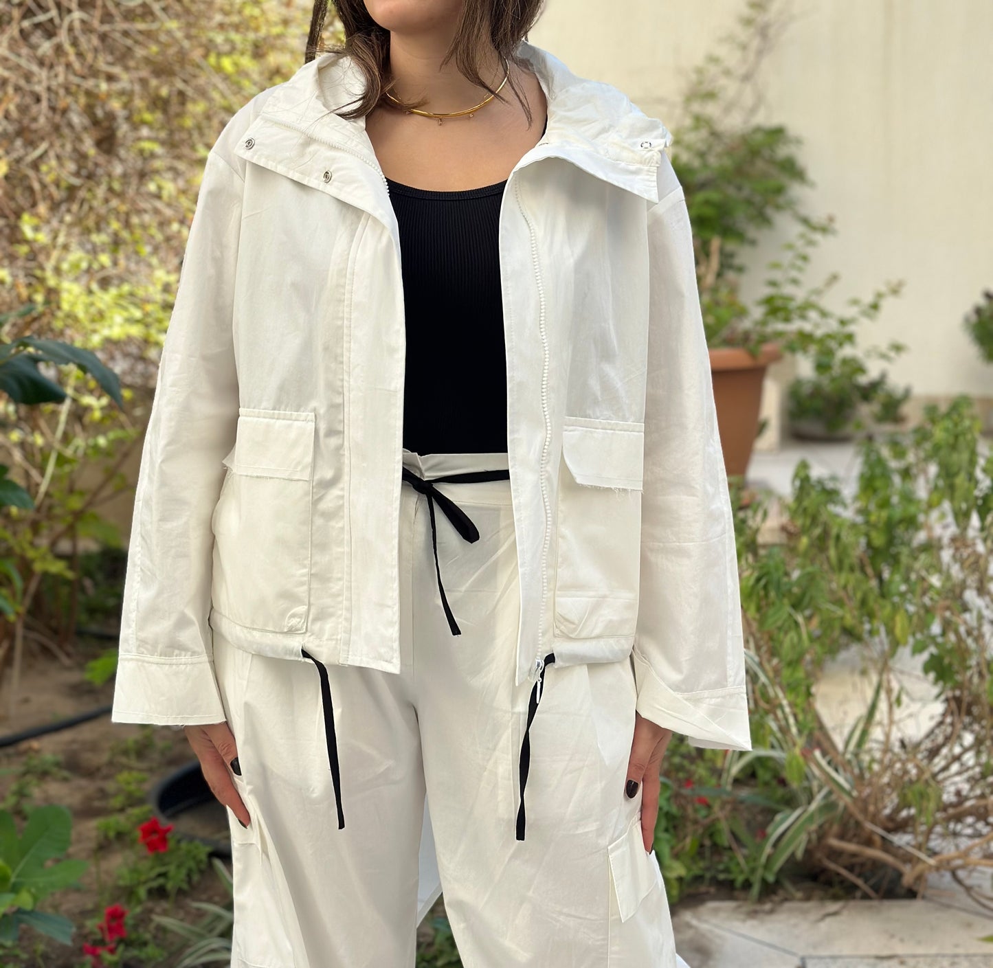 Off-White Cotton Set                   طقم كارقو اوف-وايت