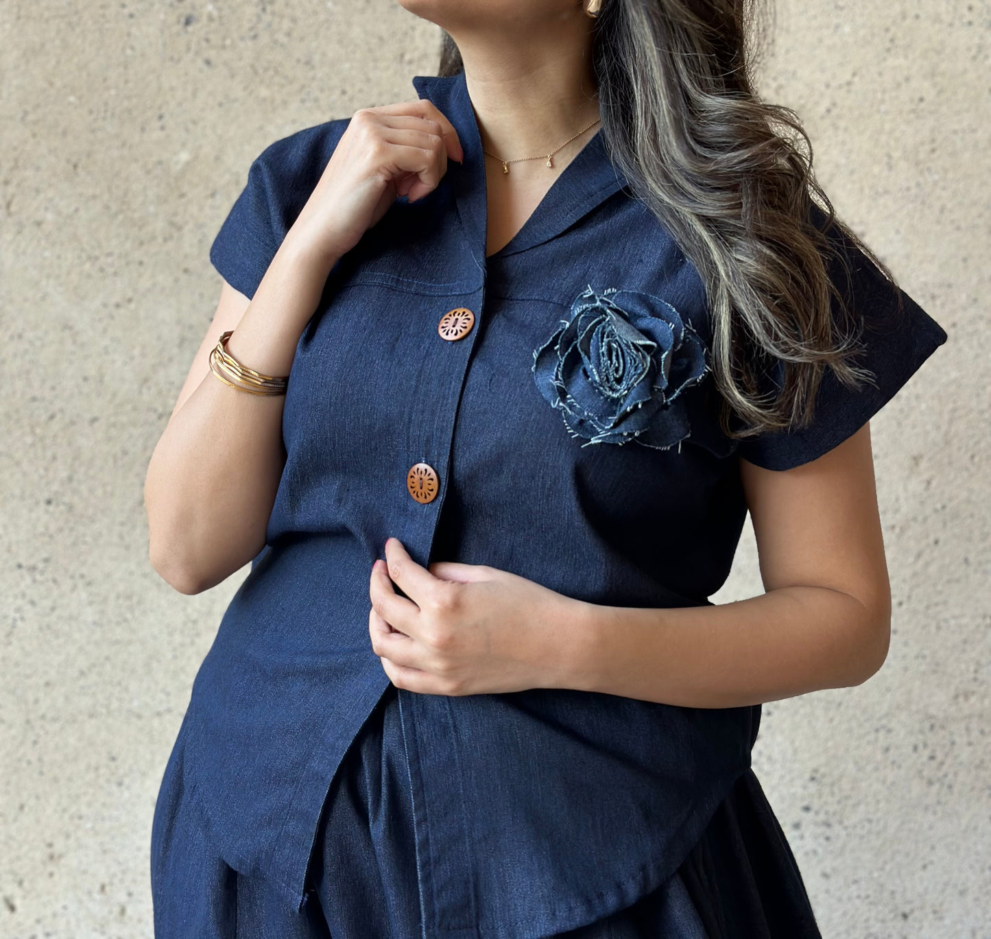 Jeans Flora Suit بدلة جينز فلورا