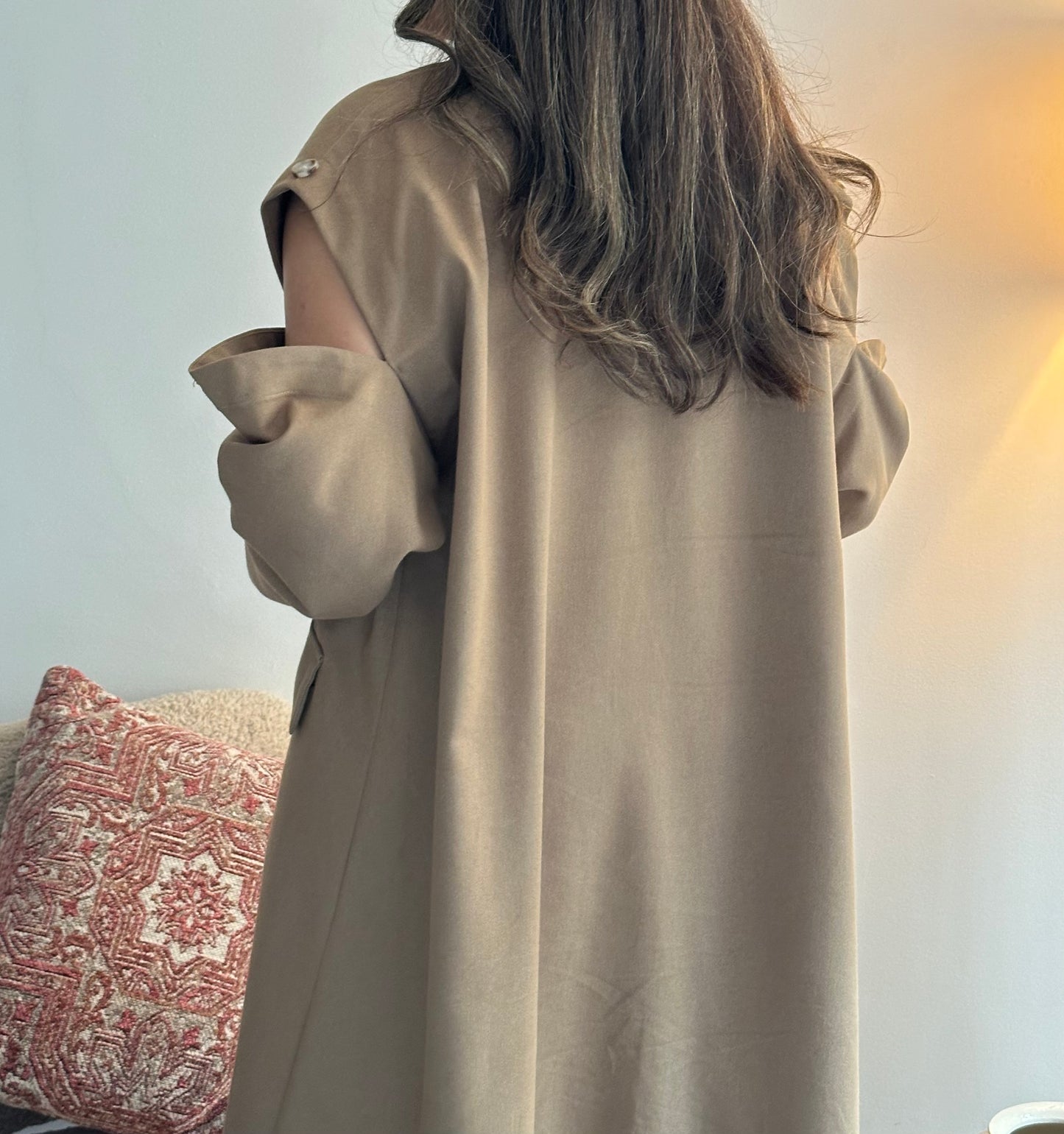 Shoulder Cut Trench Coat