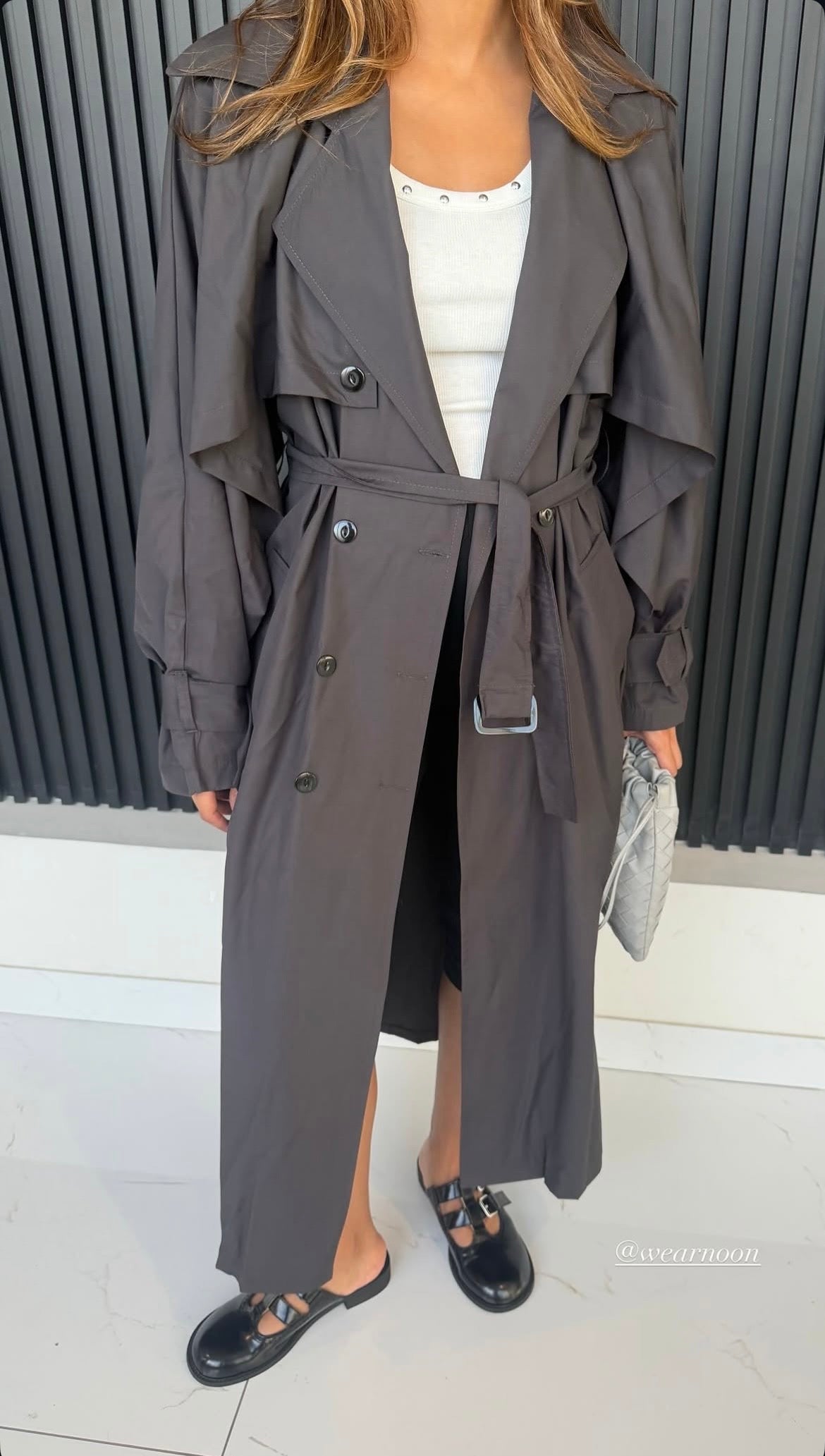 Greece Grey Trench | ترينش غريس رمادي