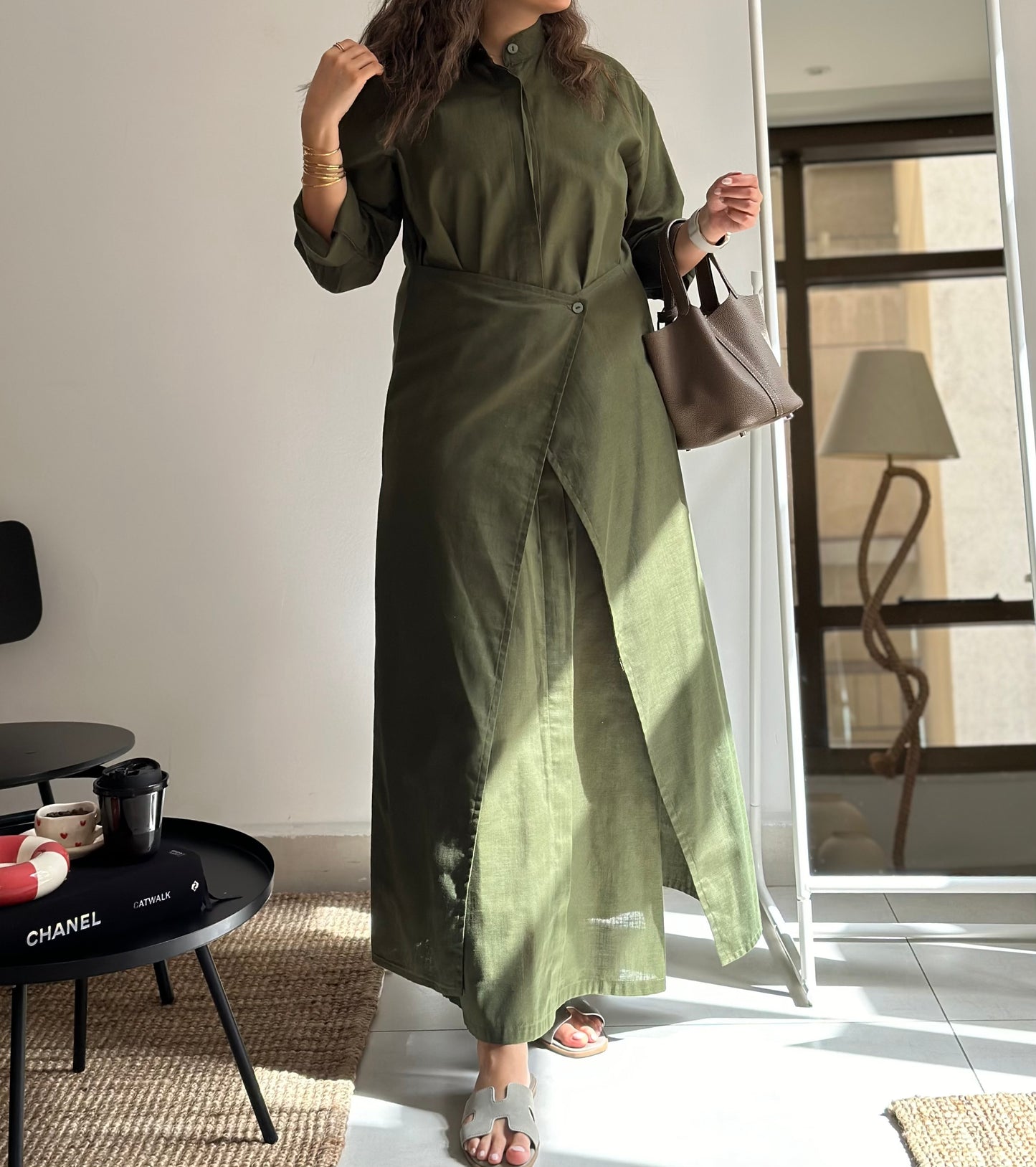 Sage Wrap Dress