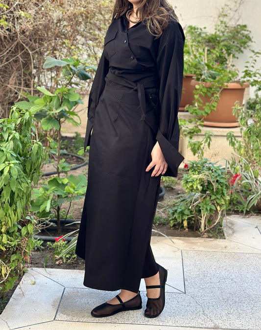 Cotton Black Set طقم قطن اسود