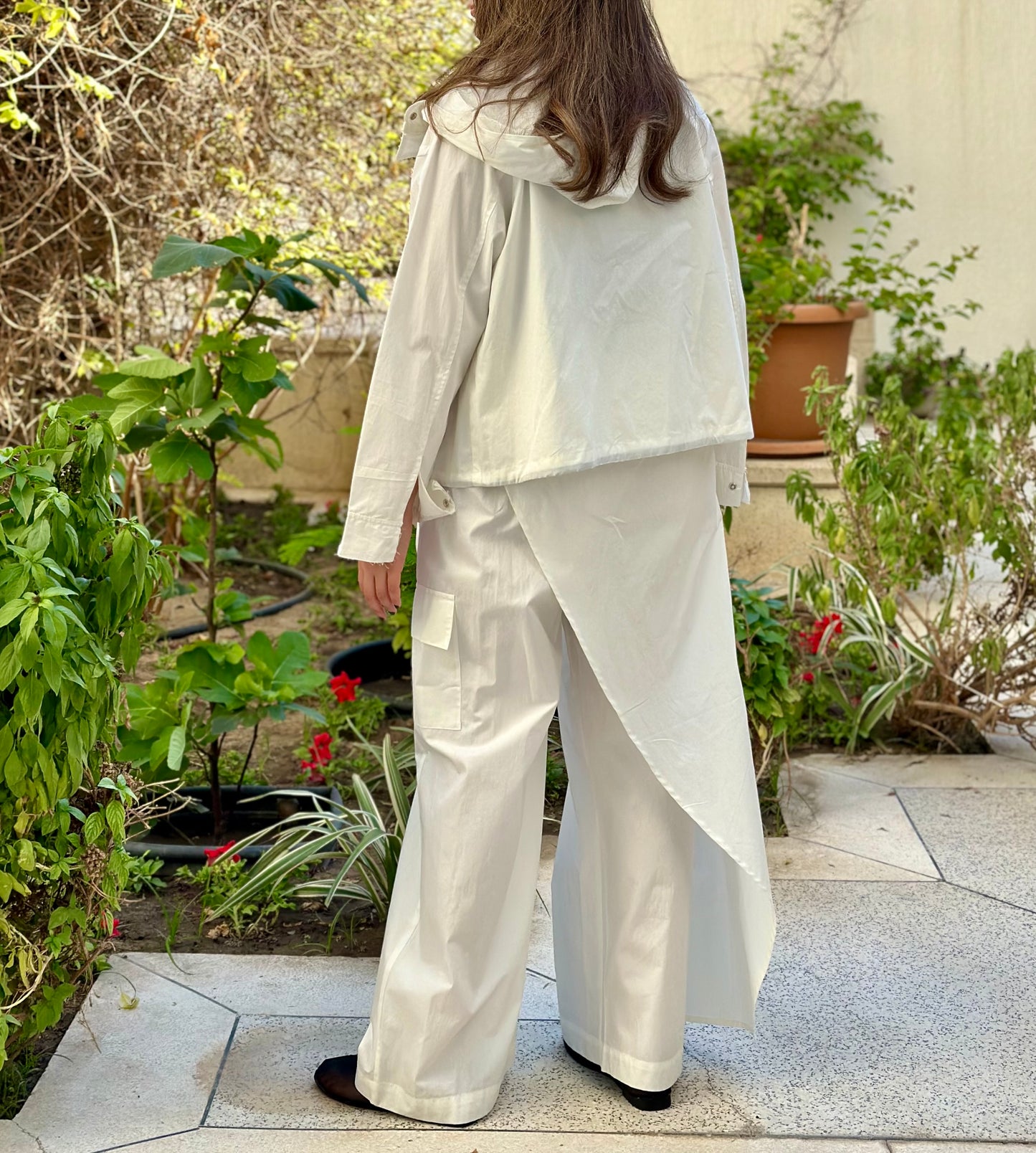 Off-White Cotton Set                   طقم كارقو اوف-وايت