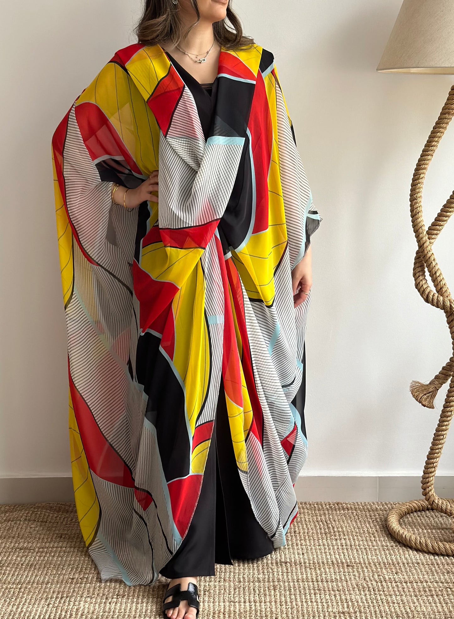 Red Mosaic | طقم قفطان موزايك احمر