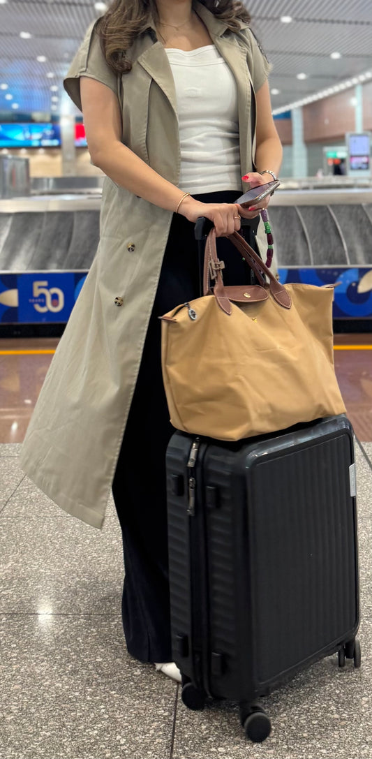 Khaki Travel Trench | ترينش جبانيز
