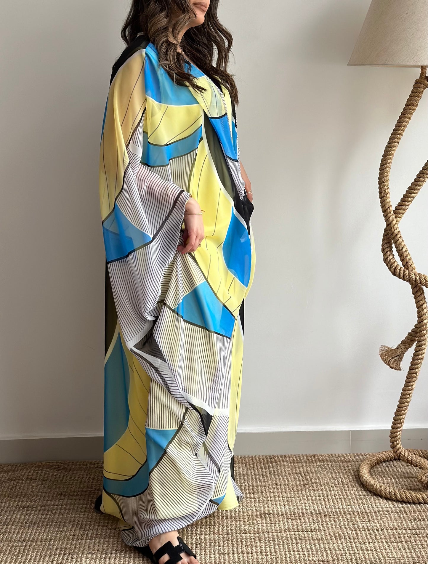 Blue Mosaic | طقم قفطان موزايك ازرق