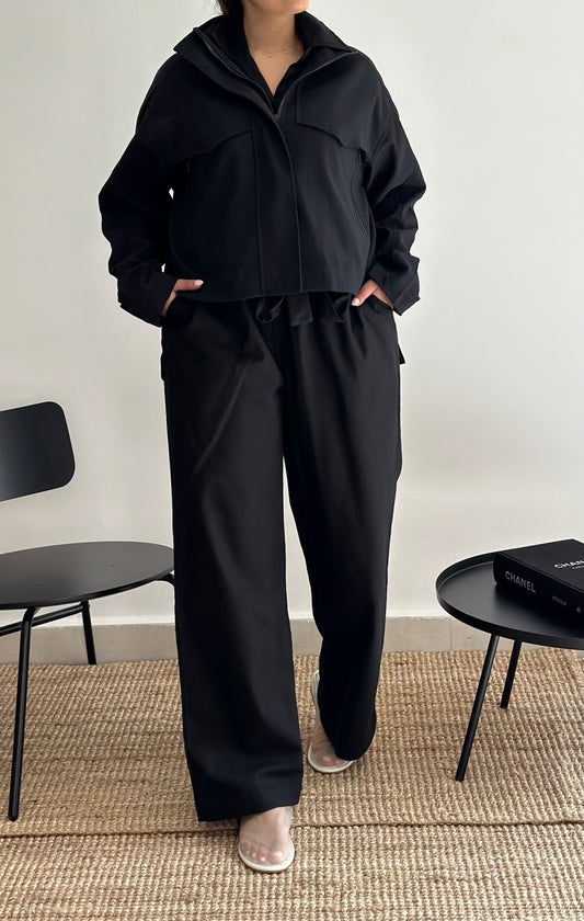 Black jumpsuit set
