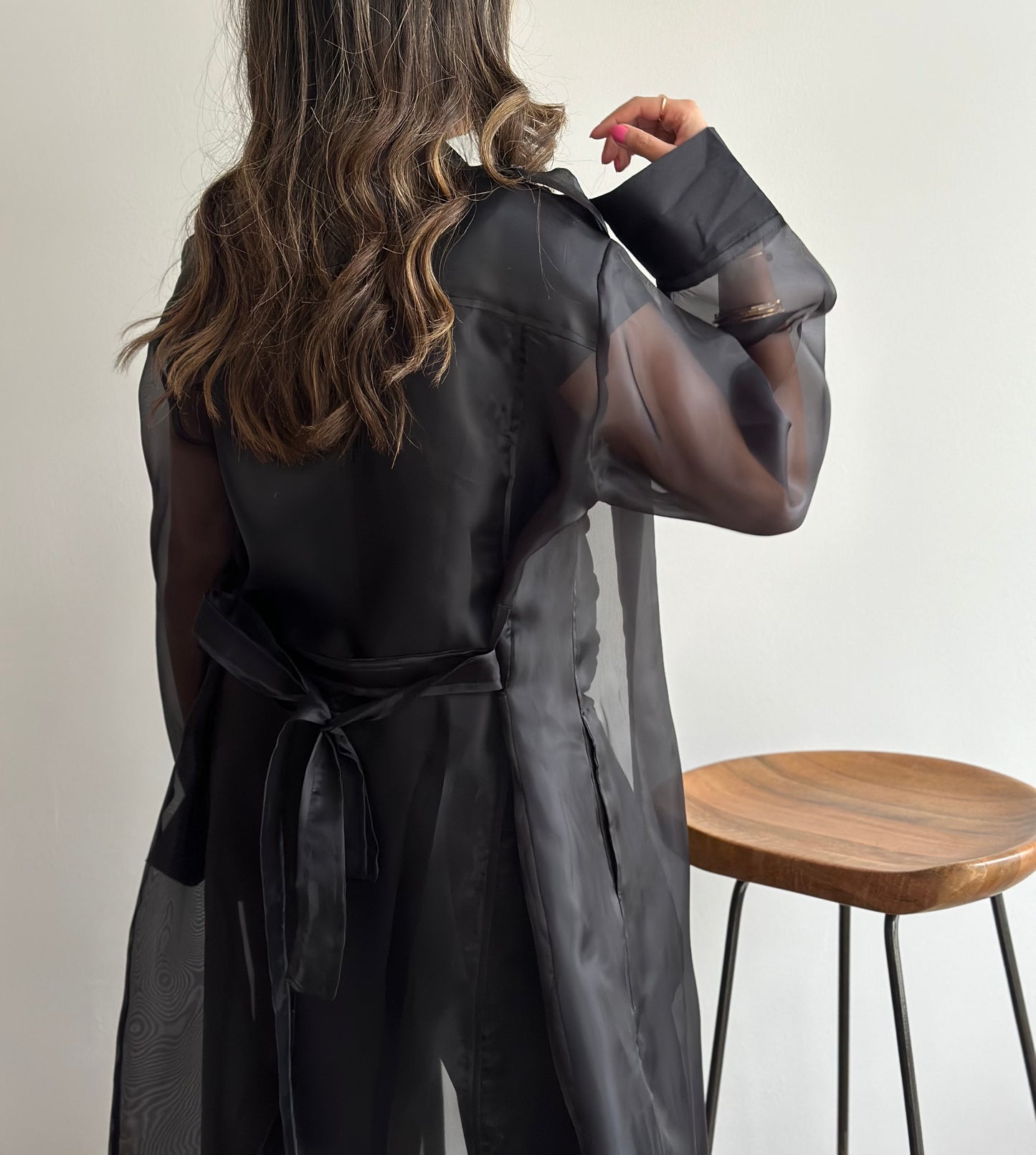 Black Sheer Trench | تربنش اورقنزا اسود