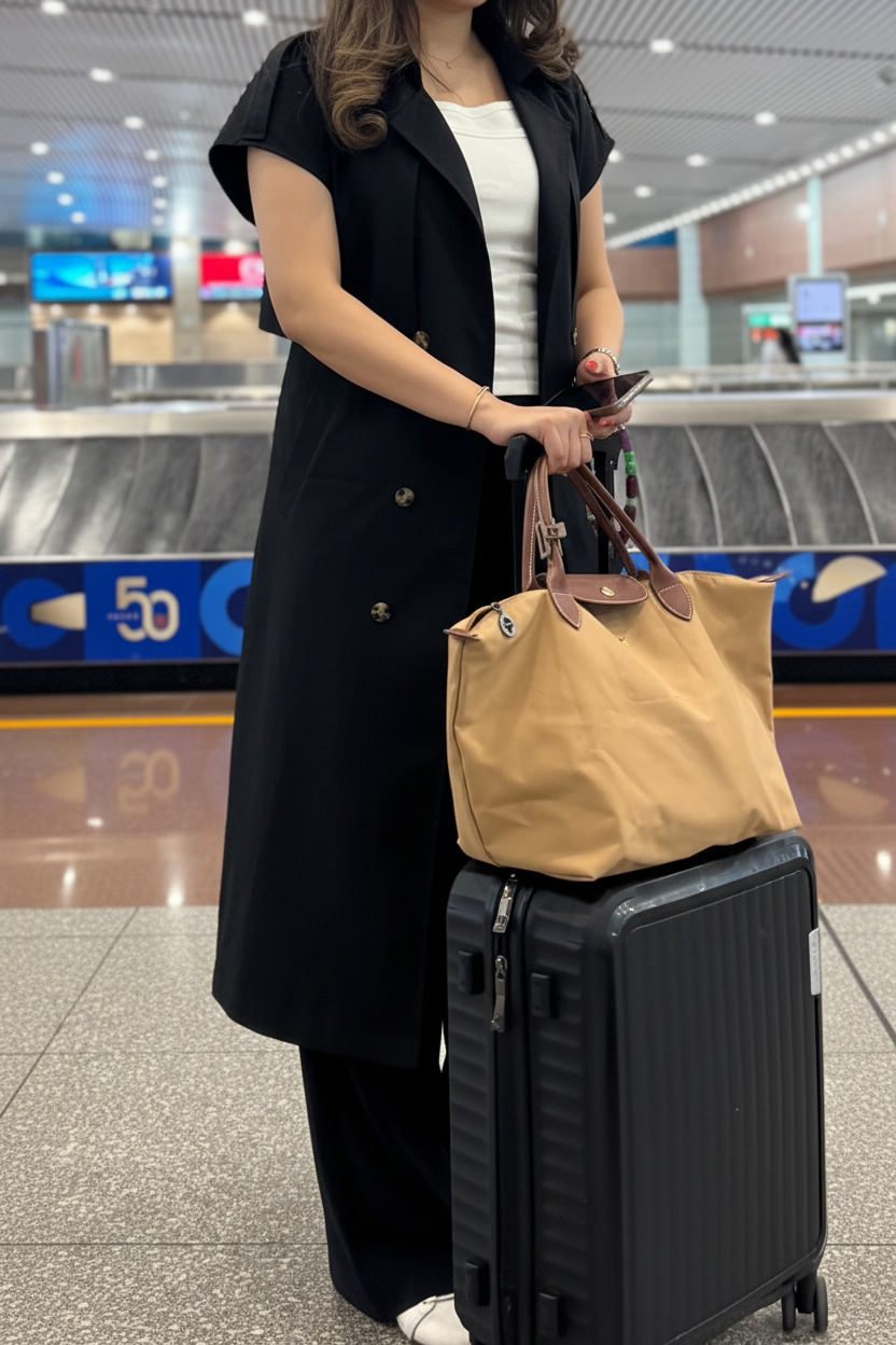 Black Travel Trench| ترينش جبانيز اسود