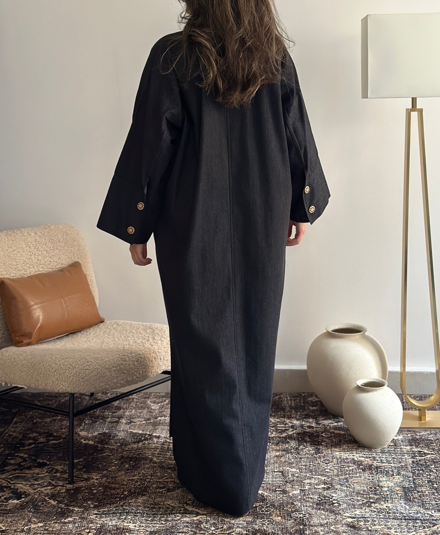 Cargo Denim Kaftan فستان دينم كارقو