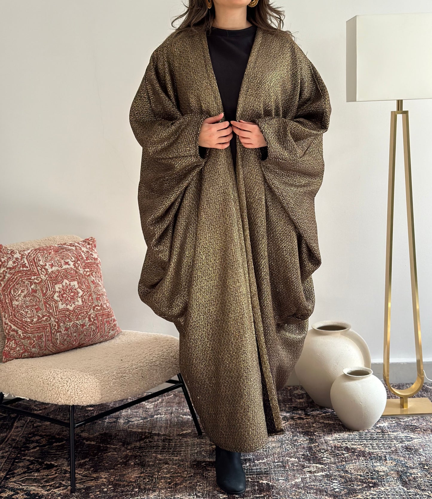 Golden Metallic Bisht