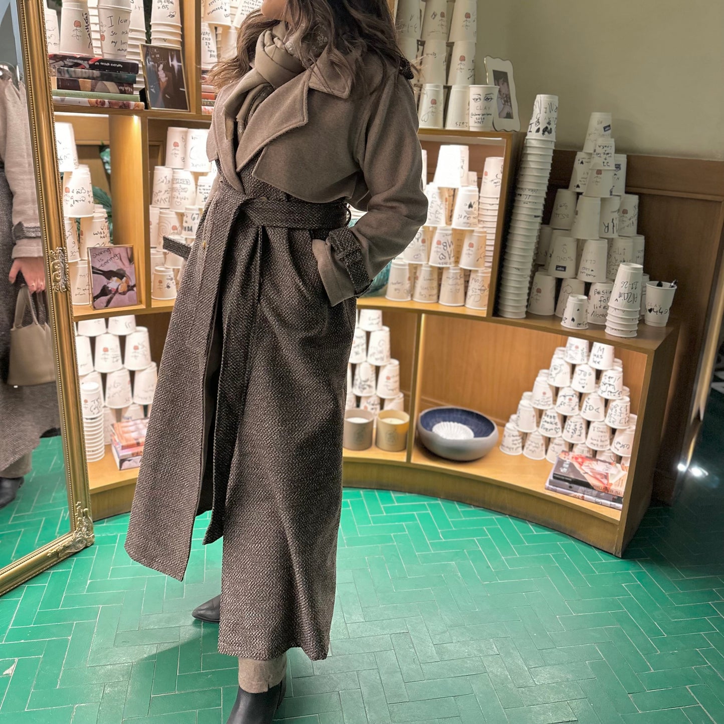 Clay Maxi Coat كوت كلاي ماكسي