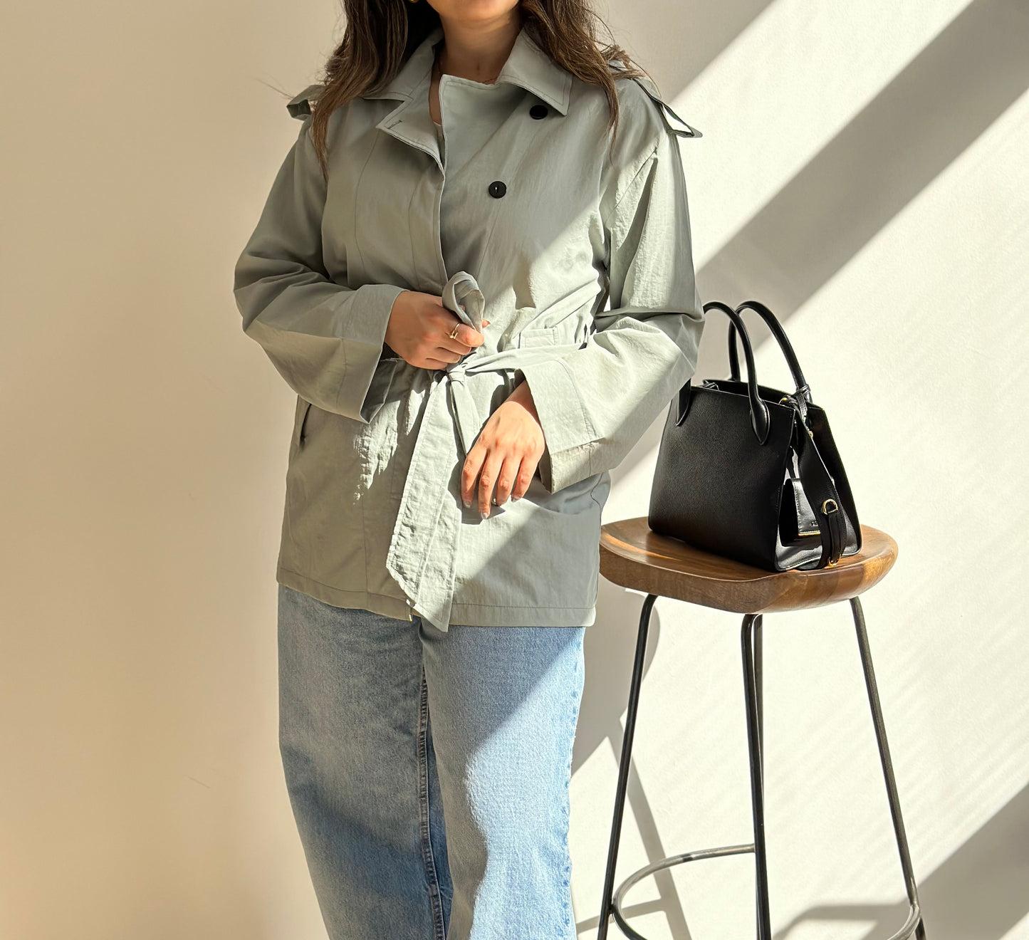 Minted Short Trench| ترينش قصير
