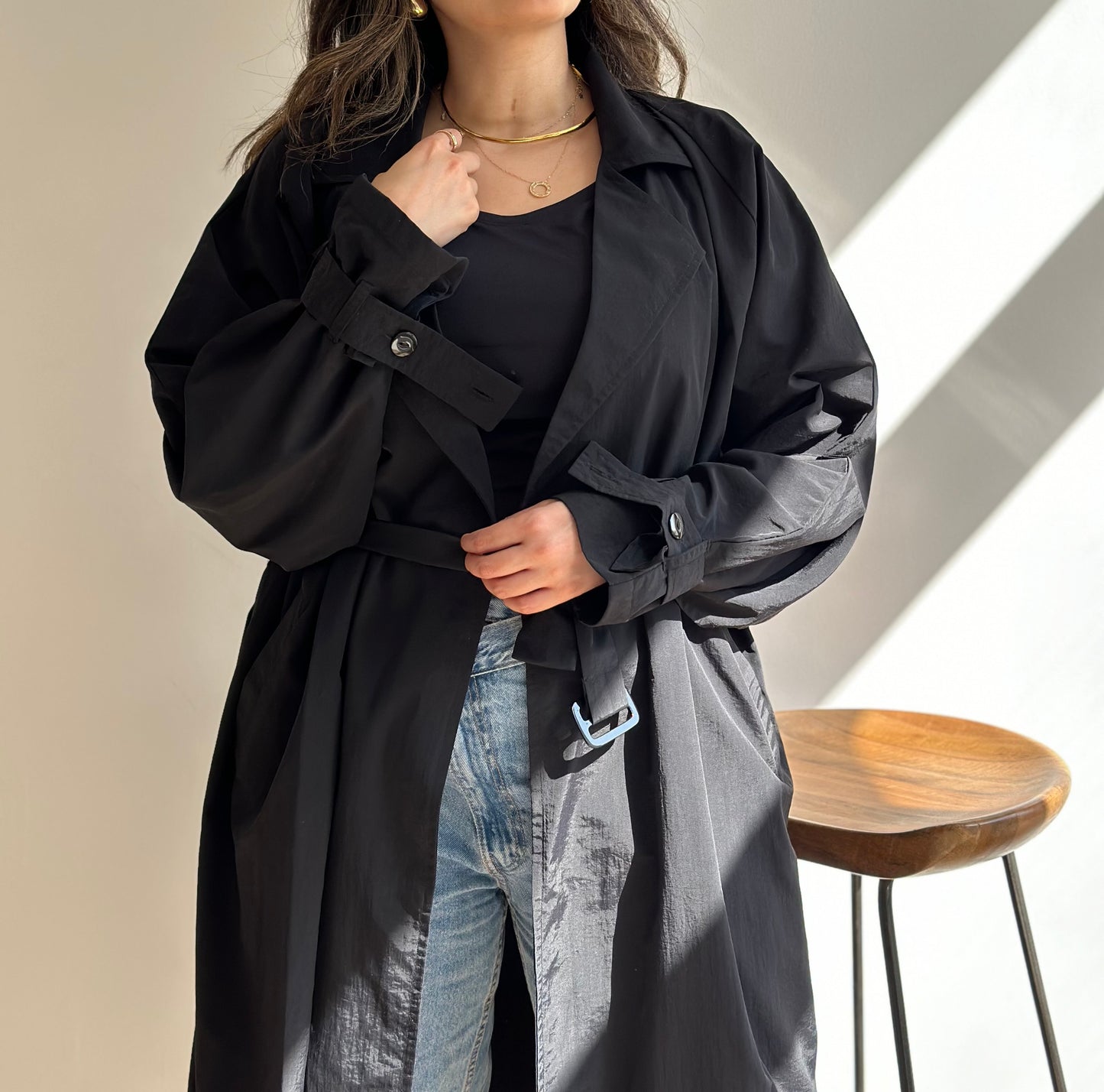 Black Summer Trench| ترينش صيفي اسود