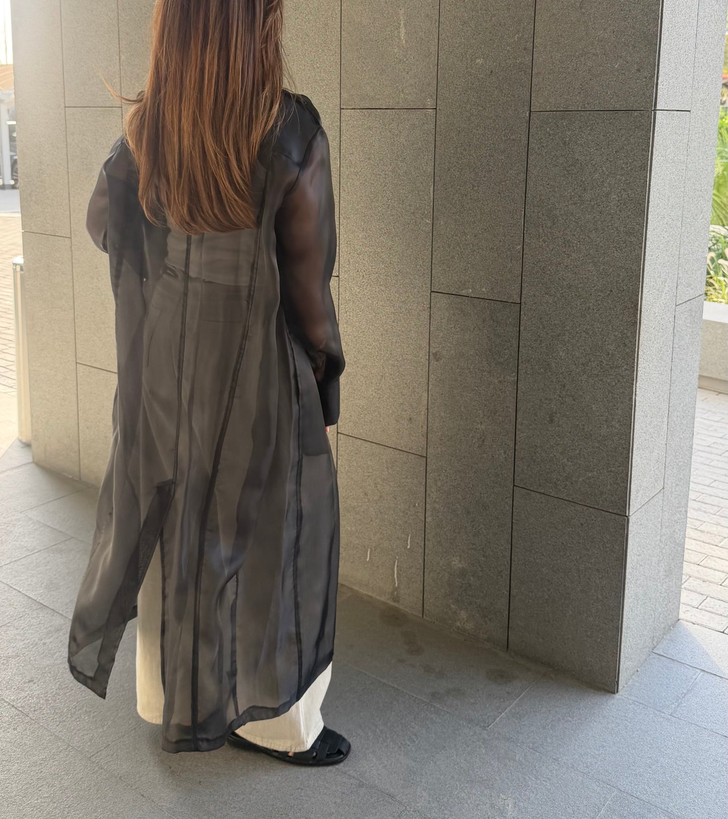 Black Sheer Trench | تربنش اورقنزا اسود