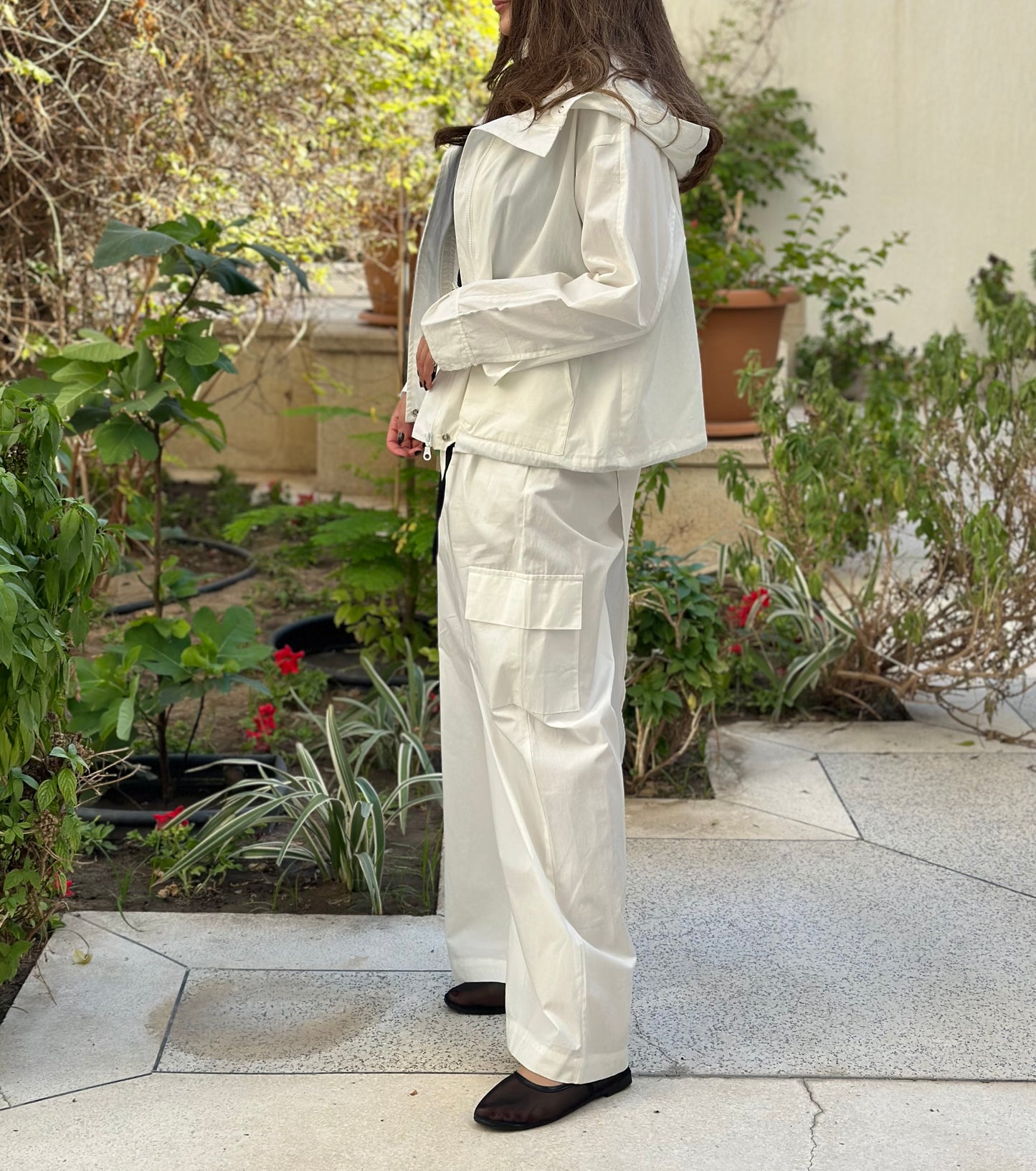 Off-White Cotton Set                   طقم كارقو اوف-وايت